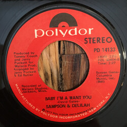 Samson & Delilah Baby I'm A Want You / You're So Fine USED VINYL 7INCH 45 RPM