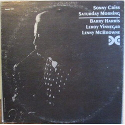 Sonny Criss Saturday Morning Vinyl LP USED