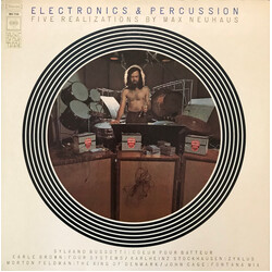 Max Neuhaus Electronics & Percussion (Five Realizations By Max Neuhaus) Vinyl LP USED