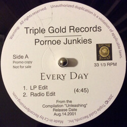 Pornoe Junkies Every Day USED VINYL 12INCH SINGLE PROMO