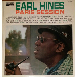 Earl Hines Paris Sessions Vinyl LP USED