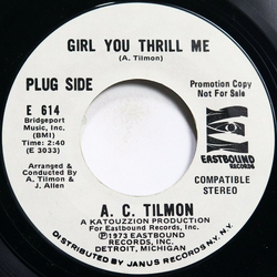 Abrim Tilmon Girl You Thrill Me Vinyl 7" USED