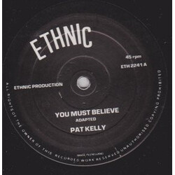 Pat Kelly / Ethnic band You Must Believe Vinyl 12" USED