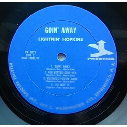 Lightnin' Hopkins Goin' Away Vinyl LP USED