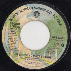 George Benson Everything Must Change / The Wind And I USED VINYL 7"