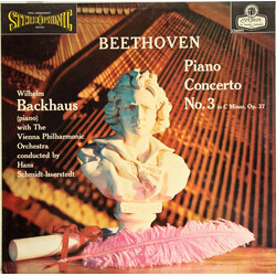 Ludwig van Beethoven / Wilhelm Backhaus / Wiener Philharmoniker / Hans Schmidt-Isserstedt Piano Concerto No. 3 Vinyl LP USED