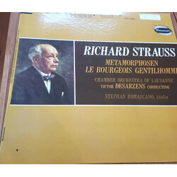 Richard Strauss / Orchestre De Chambre De Lausanne / Victor Desarzens / Stephan Romascano Metamorphosen / Le Bourgeois Gentilhomme Vinyl LP USED