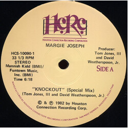 Margie Joseph Knockout (Special Mix) USED VINYL 12INCH 33 S RPM STEREO