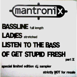 Mantronix The Best Of (1986-88) Sampler USED VINYL 12INCH PROMO