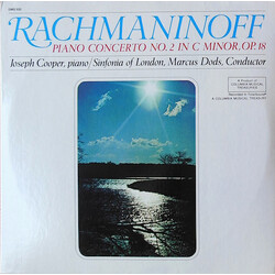 Sergei Vasilyevich Rachmaninoff / Marcus Dods / Joseph Cooper / The Sinfonia Of London Piano Concerto No. 2 in C Minor, Op. 18 Vinyl LP USED