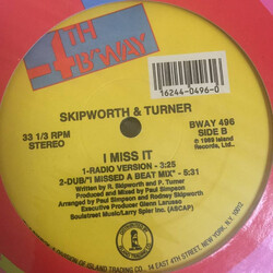 Skipworth & Turner I Miss It USED VINYL 12INCH 33 S RPM STEREO