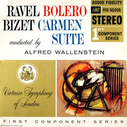 Maurice Ravel / Georges Bizet / Alfred Wallenstein / Virtuoso Symphony Of London Bolero / Carmen Suite Vinyl LP USED