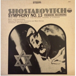 Kiril Kondrashin / Dmitri Shostakovich Symphony No. 13 Vinyl LP USED