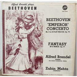 Ludwig van Beethoven / Alfred Brendel / Vienna Pro Musica Orchestra Emperor Concerto No. 5 In E-Flat Major, Op. 73 / Fantasy In G Minor, Op. 77 Vinyl 