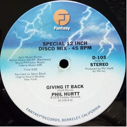 Phil Hurtt Giving It Back USED VINYL 12INCH 45 RPM