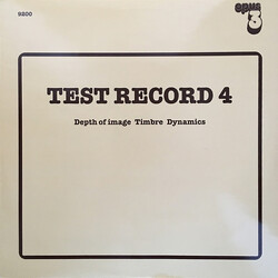 Various Test Record 4 (Depth Of Image, Timbre, Dynamics) Vinyl LP USED