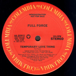 Full Force Temporary Love Thing USED VINYL 12INCH PROMO