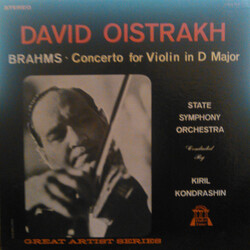 Johannes Brahms / David Oistrach / Большой Симфонический Оркестр Всесоюзного Радио / Kiril Kondrashin Violin Concerto in D Major, Op. 77 Vinyl LP USED