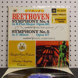 Ludwig van Beethoven / Frankfurter Opern- Und Museumsorchester / Walter Goehr / Hamburger Symphoniker / David Josefowitz Symphony No. 4 In B Flat Majo