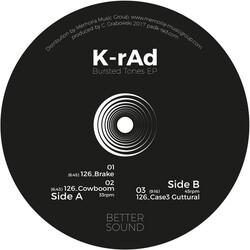 K-rAd Bursted Tones EP USED VINYL 12INCH 33 S RPM 45 RPM EP