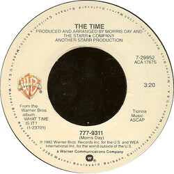 The Time 777-9311 USED VINYL 7INCH 45 RPM SINGLE