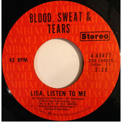 Blood, Sweat And Tears Lisa, Listen To Me USED VINYL 7INCH 45 RPM SINGLE