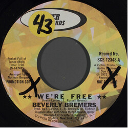 Beverly Bremers We're Free USED VINYL 7INCH 45 RPM PROMO