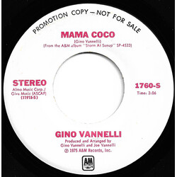 Gino Vannelli Mama Coco USED VINYL 7INCH 45 RPM PROMO STEREO MONO