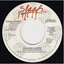 The Blasters Colored Lights (Remix) USED VINYL 7INCH 45 RPM PROMO