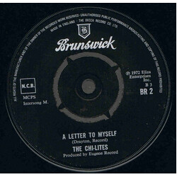 The Chi-Lites A Letter To Myself / Sally USED VINYL 7INCH 45 RPM SINGLE