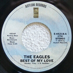 Eagles Best Of My Love USED VINYL 7INCH 45 RPM SINGLE STYRENE