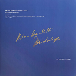 Arturo Benedetti Michelangeli / Sergiu Celibidache / Maurice Ravel Ravel: Concerto For Piano And Orchestra In G Major, M. 83 USED VINYL 12INCH 45 RPM 