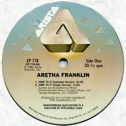 Aretha Franklin Jump To It USED VINYL 12INCH 33 S RPM
