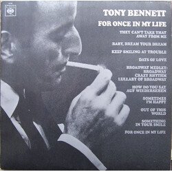 Tony Bennett For Once In My Life Vinyl LP USED