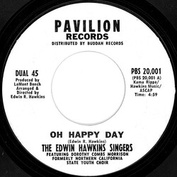 Edwin Hawkins Singers Oh Happy Day USED VINYL 7INCH 45 RPM SINGLE STYRENE STEREO