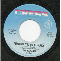 The Radiants Anything You Do Is Alright / (Don't It Make You) Feel Kind Of Bad USED VINYL 7INCH 45 RPM SINGLE