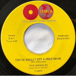 The Miracles You've Really Got A Hold On Me / Happy Landing VINYL 7" USED