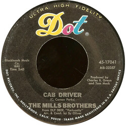 The Mills Brothers Cab Driver USED VINYL 7INCH 45 RPM
