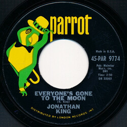 Jonathan King Everyone's Gone To The Moon USED VINYL 7INCH 45 RPM SINGLE STYRENE