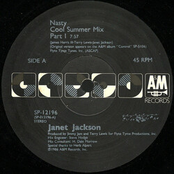 Janet Jackson Nasty USED VINYL 12INCH 45 RPM STEREO