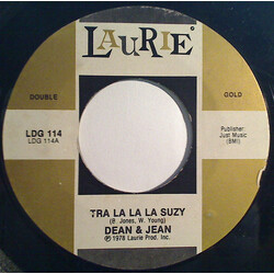Dean & Jean Tra La La La Suzy / Hey Dean, Hey Jean USED VINYL 7INCH 45 RPM STYRENE