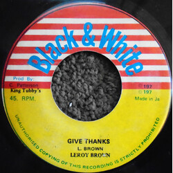 Leroy Brown (8) / King Tubby Give Thanks / Iron Gate Rock USED VINYL 7INCH 45 RPM