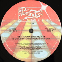 CD III Get Tough USED VINYL 12INCH 33 S RPM STEREO