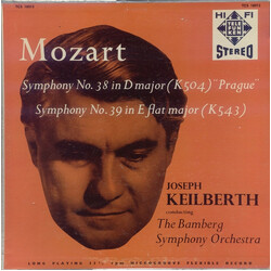 Wolfgang Amadeus Mozart / Joseph Keilberth / Bamberger Symphoniker Symphony N0. 38 In D Major (K504) Prague / Symphony N0. 39 In E Flat Major (K543) V