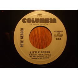 Pete Seeger Little Boxes / Where Have All The Flowers Gone USED VINYL 7INCH SINGLE 45 RPM REISSUE