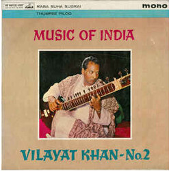 Vilayat Khan Music Of India No. 2 Vinyl LP USED