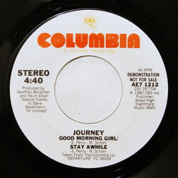 Journey Good Morning Girl / Stay Awhile USED VINYL 7INCH 45 RPM PROMO