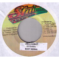 Busy Signal Like A Robot USED VINYL 7INCH 45 RPM MISPRINT