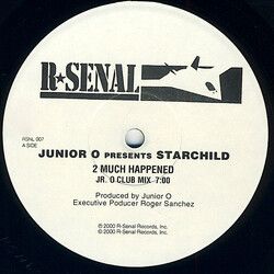 Junior O / Starchild (9) 2 Much Happened USED VINYL 12INCH PROMO