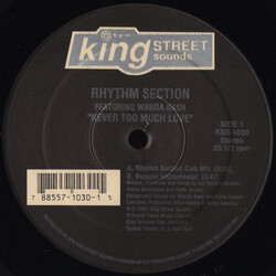 Rhythm Section / Wanda Nash Never Too Much Love USED VINYL 12INCH 33 S RPM